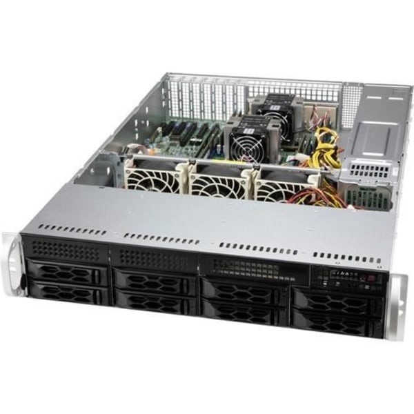 Supermicro CSE-LA25TQC-R609LP CPU - Musta - 600 W - 2 sisäistä paikkaa - 8 laajennuspaikkaa - Tuki