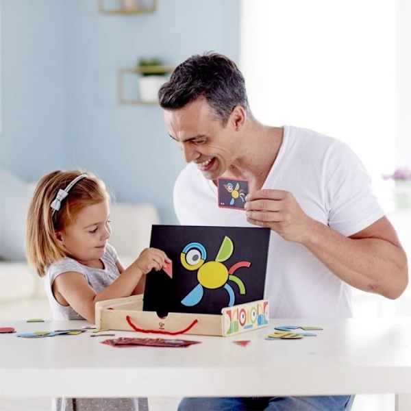 HAPE - Géoform(e) trækonstruktionsspil - E1631 - Magnetisk kunstnerisk æske
