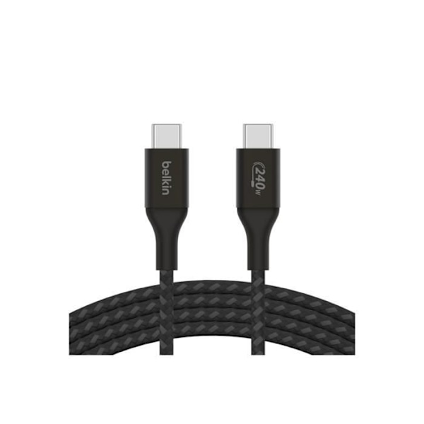 - Belkin - Belkin BOOST CHARGE - USB-kabel - 24 pin USB-C (M) til 24 pin USB-C (M) - USB 2.0 - 2 m - op til 240 W strøm -