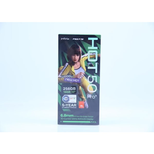Smartphone - INFINIX - HOT 50 Pro+ - 256 Go - 8 Go RAM - AMOLED-skärm 120 Hz