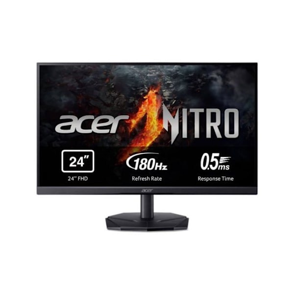 Acer Gaming Nitro KG241YP3 23.8" LED FullHD 180Hz 0 5ms FreeSync Premium musta, Punainen