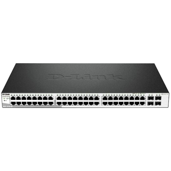 RÆKKEVÆRK, Switch, Standalone switch, D-Link Smart 52p Giga 4combo specifikationer LAN porte 52N Type og hastighed af