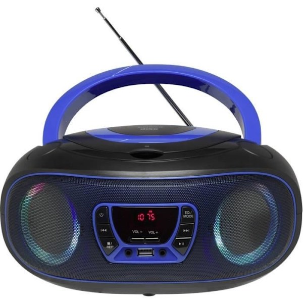 Radiopuhelin CD - Denver - TCL-212BT - Bluetooth - AUX - USB - FM blå