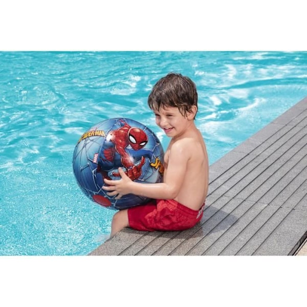 Bestway Spider-Man oppustelig badebold Ø34 cm