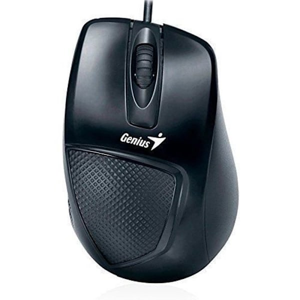 USB optisk mus 1000 dpi - GENIUS - DX 150 - Scrollhjul - Sort Sort