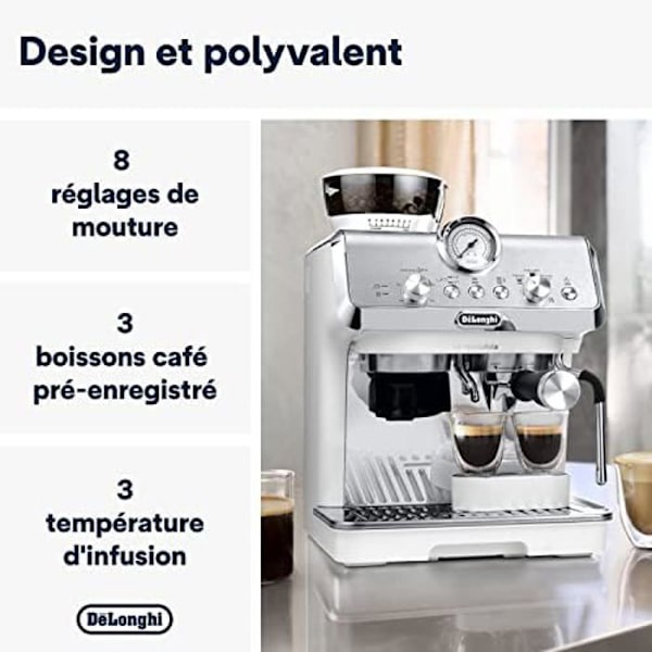 Espressokone - DE'LONGHI - La Specialista Arte EC9155.W - 15 baaria - Kahvipavut - Valkoinen hvid
