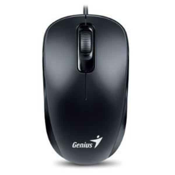 Genius DX-110 PS2 Kablet Optisk Mus Sort - GENIUS - Mus - Kablet - Optisk - Scrollhjul