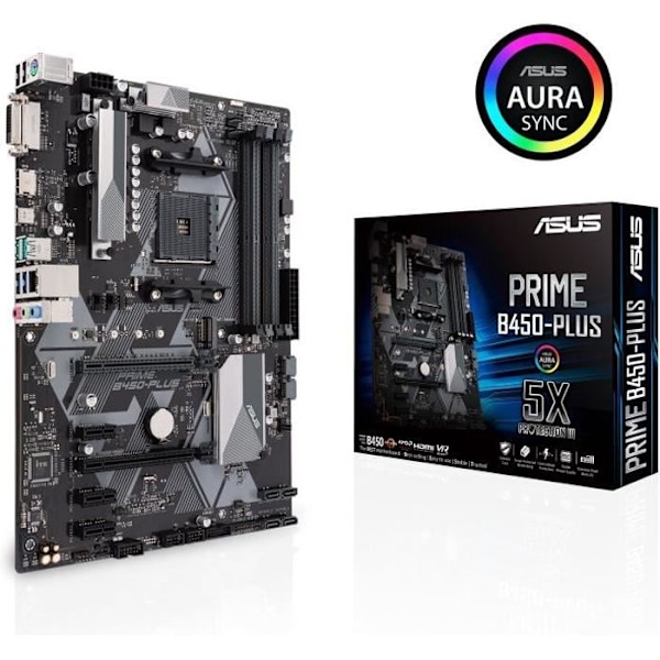 Hovedkort - ASUS - PRIME B450-PLUS - AMD B450 - AM4 Socket ATX