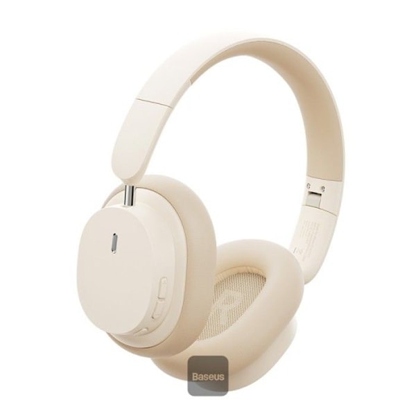 Baseus Bowie D05 langattomat Bluetooth-kuulokkeet taitettavat HiFi-stereomusiikkikuulokkeet kermanväriset