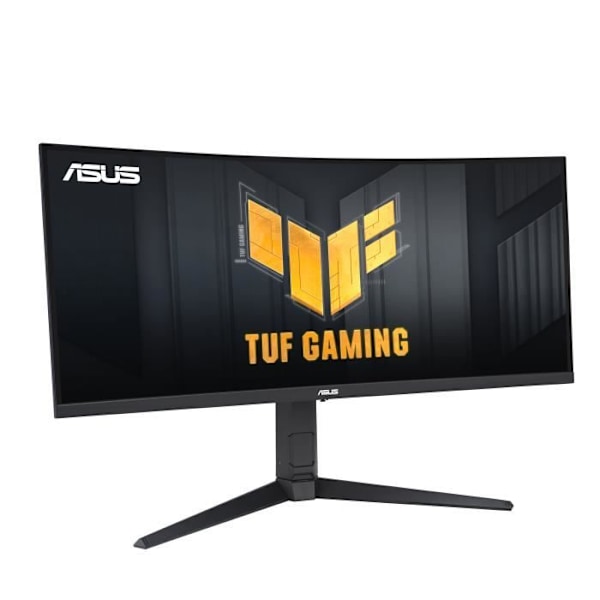 ASUS 34' LED - TUF Gaming VG34VQL3A - 3440 x 1440 pixels - 1 ms (grå til grå) - 21-9 - Buet VA-panel - HDR10 - 180 Hz - FreeSync