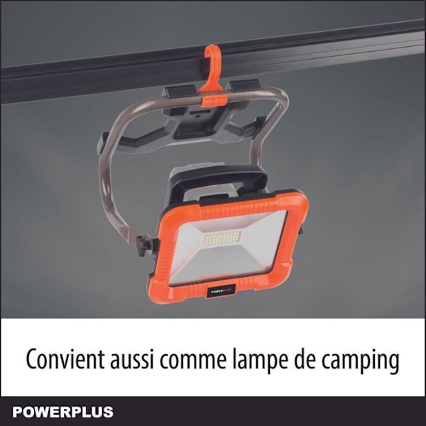 Powerplus Dual Power LED Latausprojektori POWDP8031 - 20 V ja 2700 lm - ilman akkua tai laturia orange