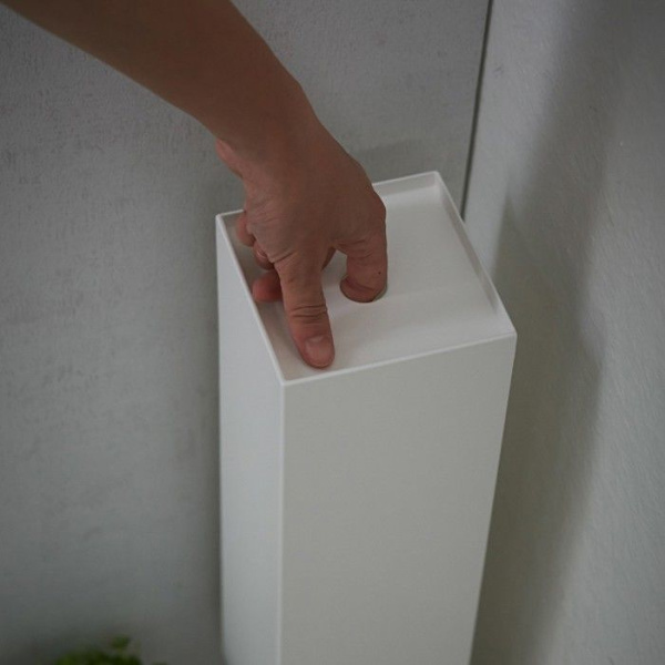 WC-paperiteline - Yamazaki - Tower - Valkoinen - 11.5x11.5x38.5 cm - Kylpyhuoneen tarvikkeet Vit