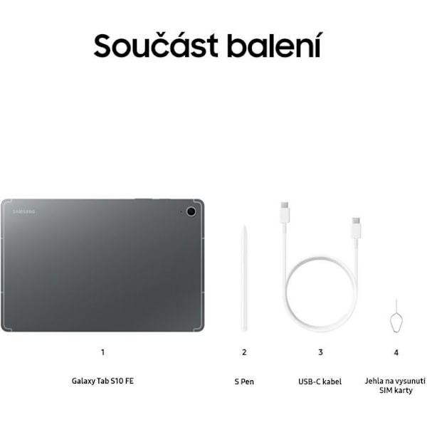 Samsung Galaxy Tab S10 FE 8GB/128GB Grå