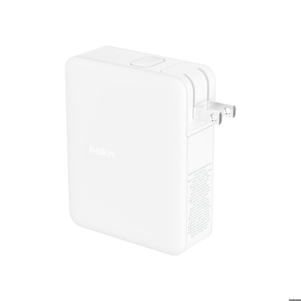Strømadapter - Belkin - Belkin BoostCharge Pro - GaN teknologi - USB, 3 x USB-C - 140 Watt hvid