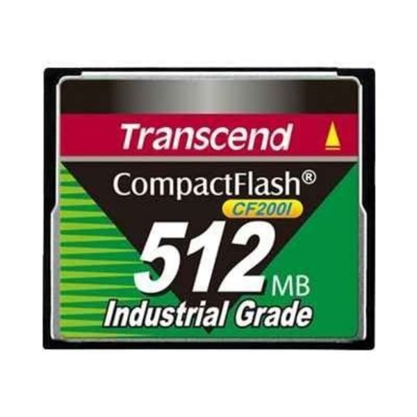 Muistikortti - TRANSCEND - CF200I - 512 Mo - CompactFlash - Teollisuustaso