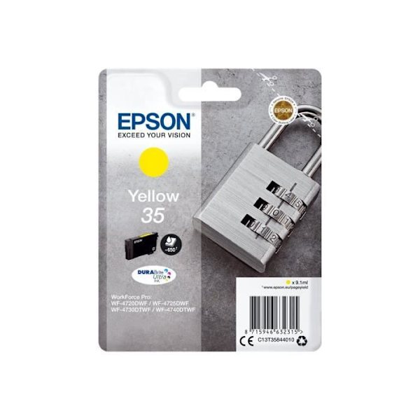 Epson DURABrite Ultra 35 mustesuihkukasetti - keltainen - mustesuihku - 650 sivua - 1