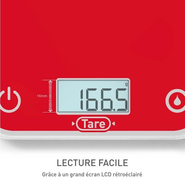 TEFAL Elektroninen keittiövaaka Taustavalaistu näyttö Kapasiteetti 5kg Raspberry BC50U3V0 Hallon