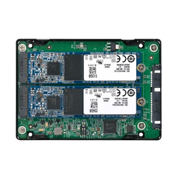 SSD M.2 SATA-adapter - QNAP - QDA-A2MAR - 2 skuffer - RAID 0/1 - SATA 6Gb/s