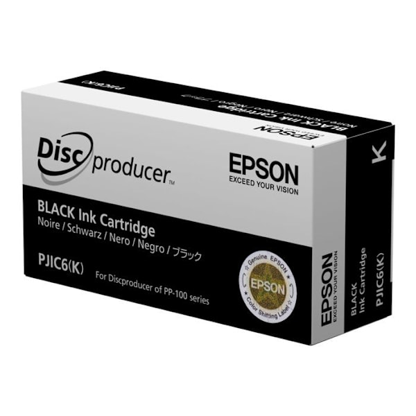 Blæk til printer - EPSON - Cd-Label-Printer PP 100 - Sort - 31,5 ml - Inkjet
