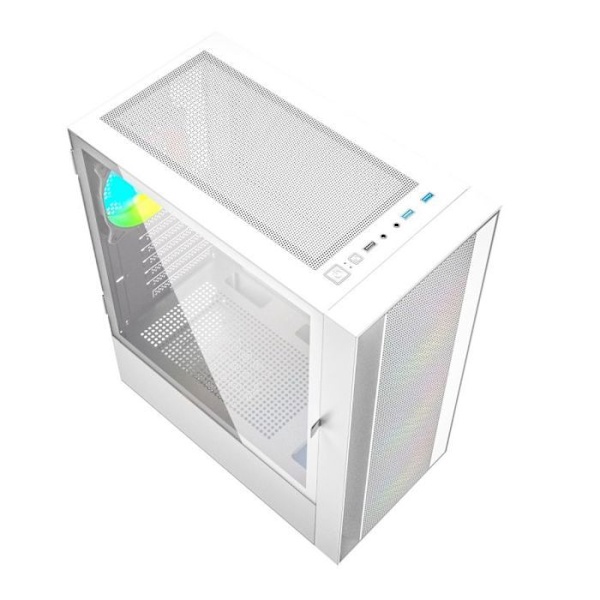 PC-kotelo - Gembird - Fornax 4000 - Valkoinen - ARGB-viilennys - Midi ATX
