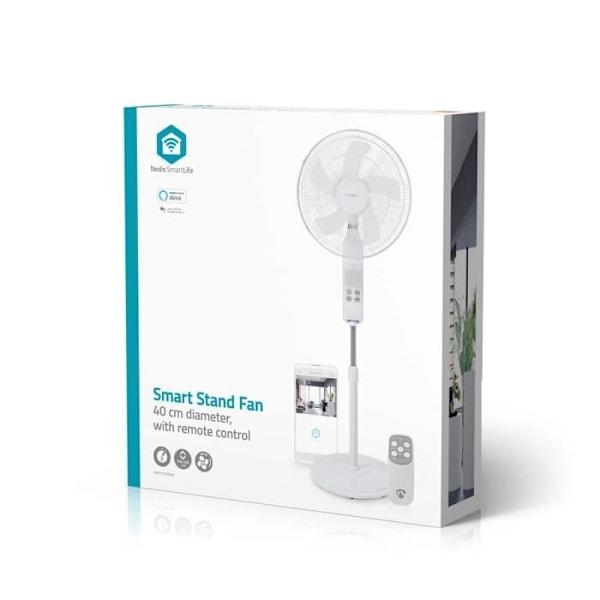 Nedis SmartLife Ventilatorer | FNST17CWT40W | Hvid hvid