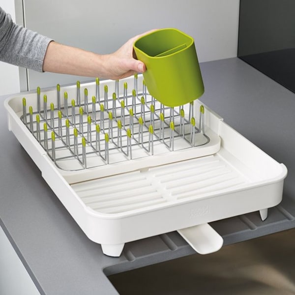 Afløbsstativ - Joseph Joseph - Udvid - Kan forlænges op til 52,5 cm - Sort - Moderne design