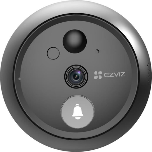 Tilsluttet kighul - EZVIZ - HP4 - Wi-Fi 4,3" skærm - 2MP - Integreret dørklokke - To-vejs lyd sort