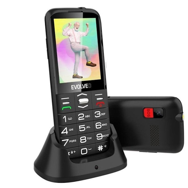 EVOLVEO EasyPhone XO musta