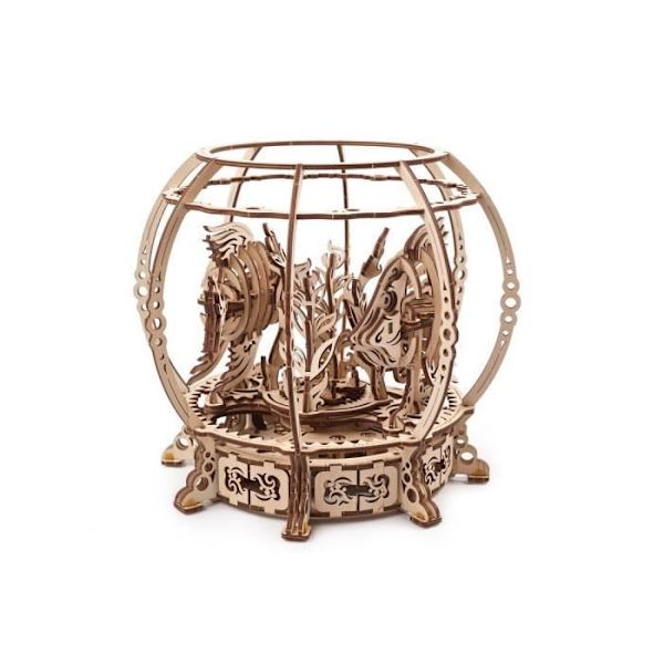 UGEARS Mekanisk træakvarium 3D-puslespil - Mekanisk model - 325 stykker - 23,5*23,5*20 cm