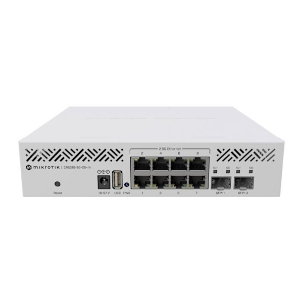 MikroTik CRS310-8G+2S+IN Valkoinen