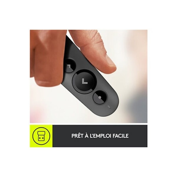 Esityskiintolevy - Logitech - R500 - Graffite - Langaton - Laser