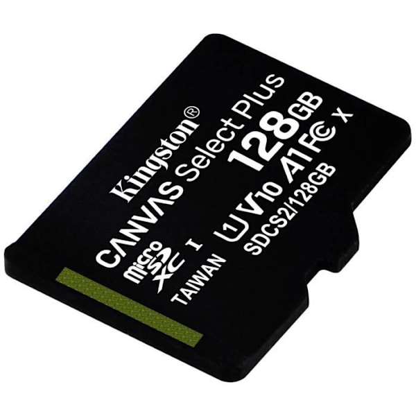 Kingston Technology Canvas Select Plus flashhukommelse 128 GB MicroSDXC Class 10 UHS-I (128 GB MICROSDXC CANVAS SELECT - 128 GB, mikro
