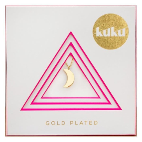 Collier - Suck UK - Lune - Rostfritt stål - 25 cm - Gyllene guld-