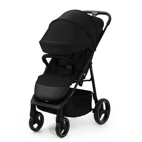 Sammenklappelig klapvogn op til 22 kg - KINDERKRAFT TRIG3 - Én-hånds sammenklappelig - Justerbar til liggende position - Sort