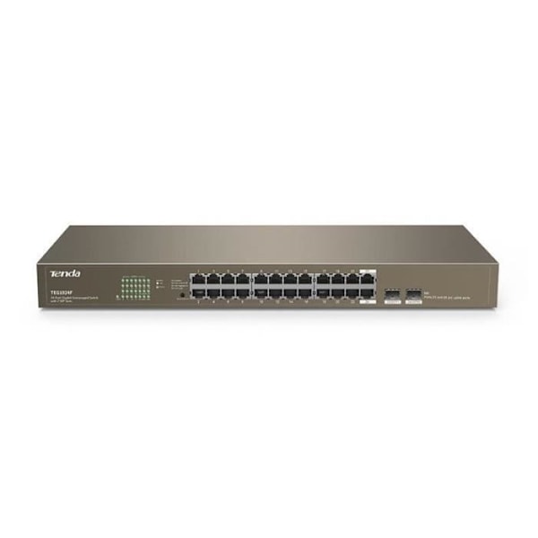 TENDA Netzwerk-Switch Unmanaged L2 Gigabit Ethernet (10/100/1000) Grå 1U () - TEG1024F Grå