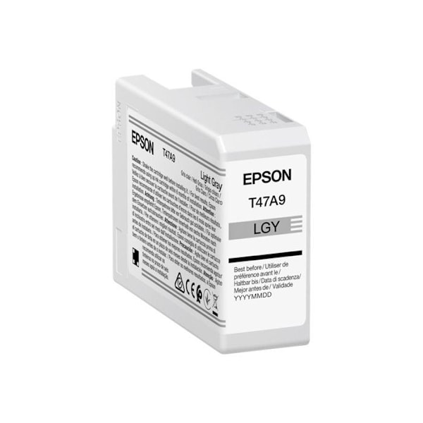 Trykpatron - EPSON - UltraChrome Pro 10 SC-P900 - Lys Grå - 50ml - T47A9