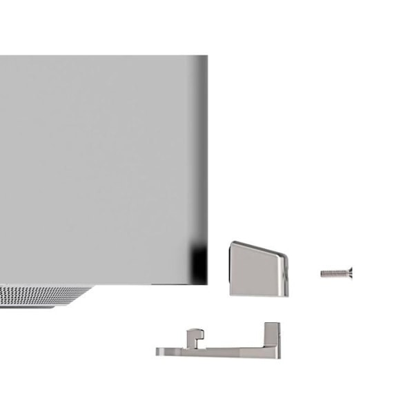 Compulocks Ledge kaapelilukko Musta, hopea