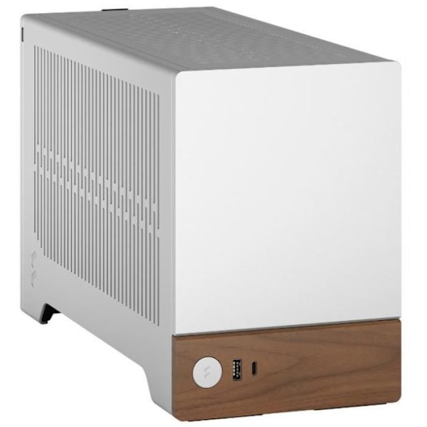 PC-kotelo - FRACTAL DESIGN - FD-C-TER1N-02 - mini-ITX - SFF 10.4L - GPU jopa 322mm - Terra Silver Hopea