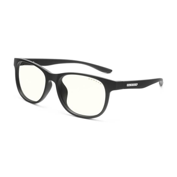 Blålysbriller - GUNNAR - Rush - 12-18 år - Farve ONYX - Antifingerprint linser ONYX
