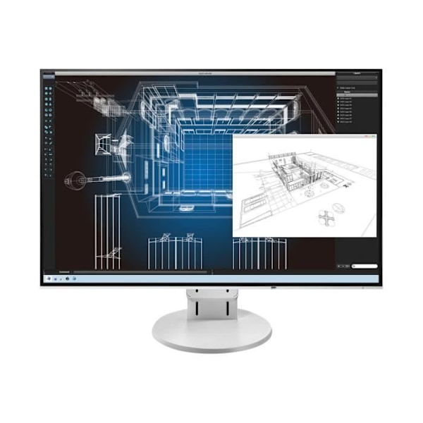 EIZO FlexScan EV2456-WT 24,1" LED-skärm 1920 x 1200 IPS 350 cd-m² 1000:1 5 ms HDMI, DVI-D, VGA, DisplayPort-högtalare vit