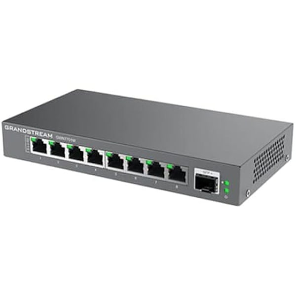 Umanaged switch - GRANDSTREAM - GWN7701M - 8 porte 2,5 GbE RJ45 - 1 port SFP+ - Metal kabinet