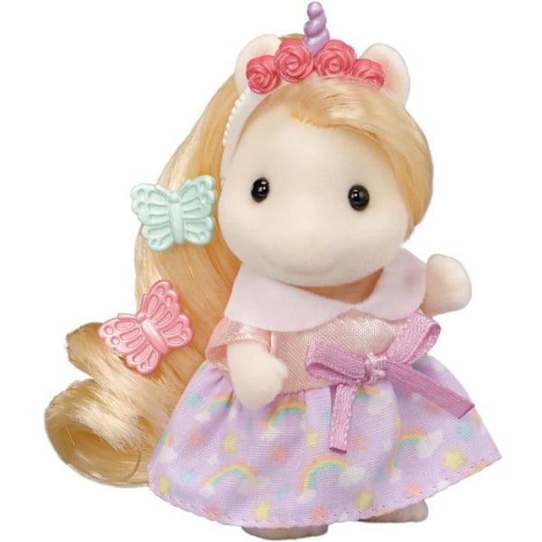 Mini-univers - SYLVANIAN FAMILIES - Ponyfrisørsalon - Tilbehør inkluderet - Blandet - Fra 3 år og opefter Hvid, pink og lilla