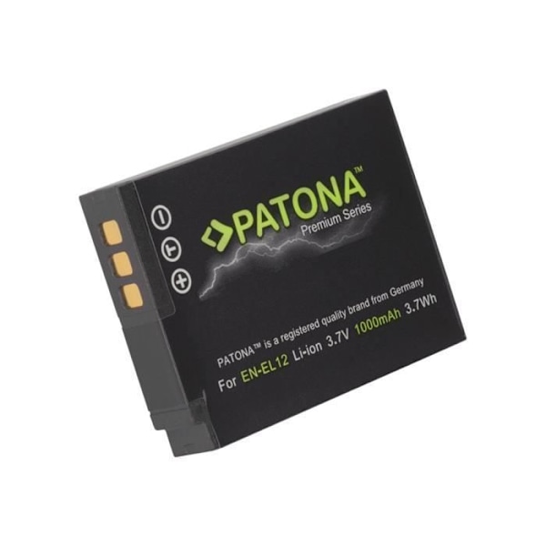 PATONA Premium Series 1000mAh Li-Ion batteri til Nikon Coolpix A900, AW120, AW130, P340, S9600, S9700, S9900, W300;...