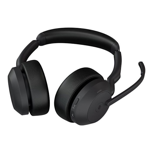 Headset - Bluetooth - trådløst - USB-C - Jabra - Jabra Evolve2 55 MS Stereo - headset - med ladestander