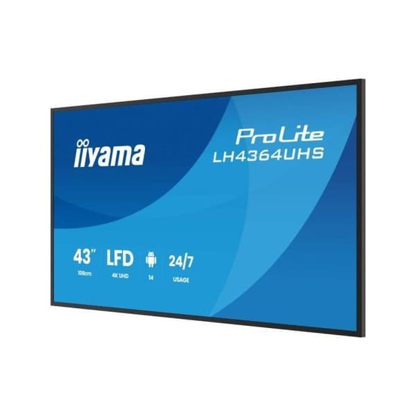 Digital display screen - IIYAMA - Prolite LH4364UHS-B1AG - 4K UHD - 43 tum - Android 14 OS