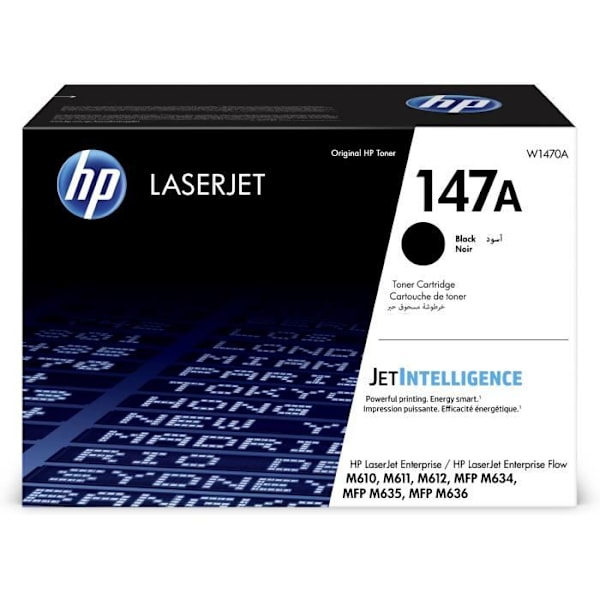 Original HP 147A sort tonerpatron til HP LaserJet Enterprise M611/M612, MFP M634/M635/M636