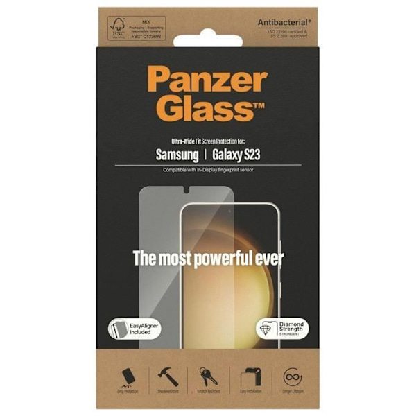 PanzerGlass Displaybeskyttelsesglas til Samsung Galaxy S23