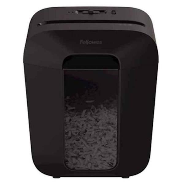 Fellowes Micro Cut Papir Makulator Lx45, 17 L, 4 x 37 mm, 8 ark, sort - S0230026