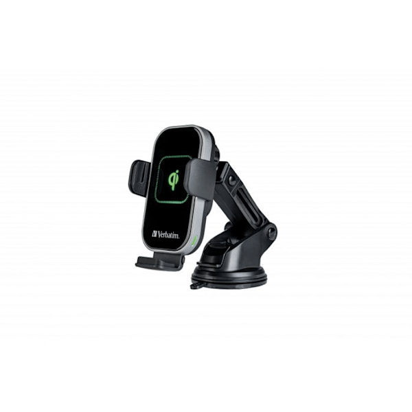 Trådløs biloplader - VERBATIM - FWC-02 - 15W - Støtte til Qi smartphones - USB-C Sort