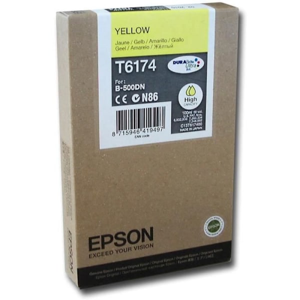 EPSON Pack of 1 Patruuna T6174 - Keltainen - Suuri kapasiteetti 100 ml